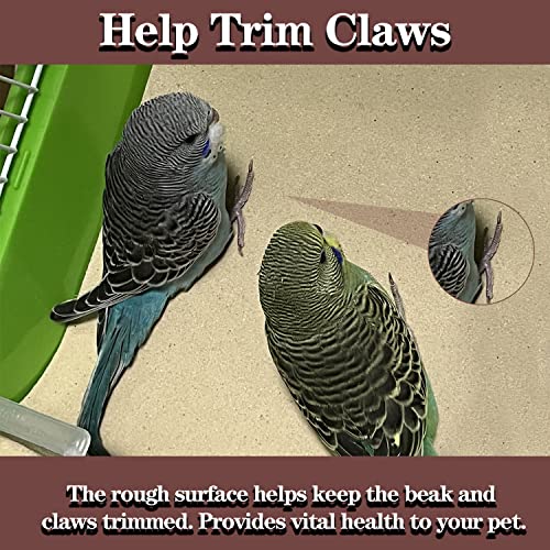 Uifrmely 40 Pcs Gravel Liner Paper For Bird Cage, 11 X 17 Inch Birdcage Liner Bedding Calcium Paper Special For Bird Cage In Sea Sand Pick Your Size (40 Pack) #TOP4