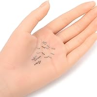 Vista 2 de Adabele SJF27-4 - 200 cuentas sueltas de acero inoxidable de grado 304 de 0.197 in (0.2 pulgadas) de largo