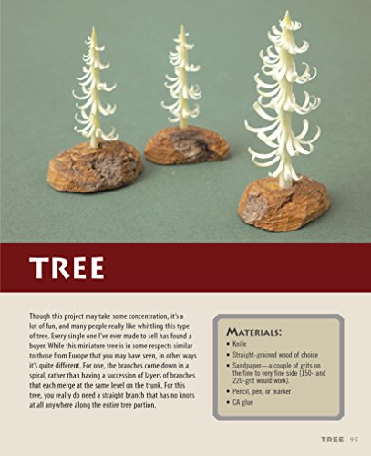 Little Book of Whittling, Gift Edition: Passing Time on the Trail, on the Porch, and Under the Stars (Fox Chapel Publishing) 18 Step-by-Step Projects Including Forks, Birds, Animals, Trees, & Flowers - Image 7