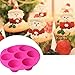 SHareling 7 Cavity Silicone Mold Muffin Pudding Mould Bakeware Round Cup Cake Pan Baking Tray (Random Color)
