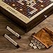 WS Game Company Scrabble Heirloom Edition Solid Walnut Cabinet with Tiger Maple and Rosewood Veneers | Built-in Storage | Rotating Game Board with Raised Letter Tile Grid | for 2–4 Players