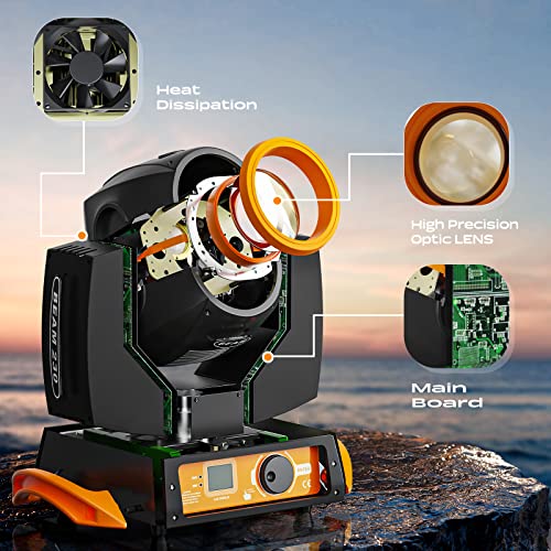 7R 230W Beam Sharpy Stage Lights Moving Head Lights, U`king Stage Light Dj Light 17 Gobos And 14 Colors Dmx512 Control For Stage Disco Club Lighting Party Christmas #TOP1