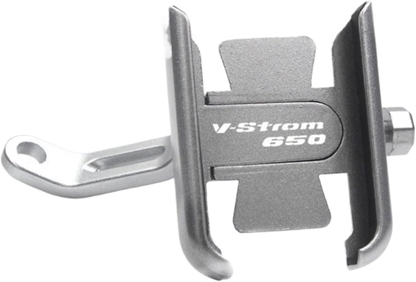 for V-STROM 650 V-Strom VSTROM 650 XT Motorcycle Accessories Handlebar Mobile Phone Holder GPS Stand Bracket(Mirror type Silver)