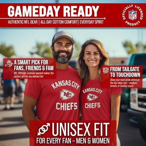 Image of NFL Gameday Cotton Blend T-Shirt for Men and Women - Licensed