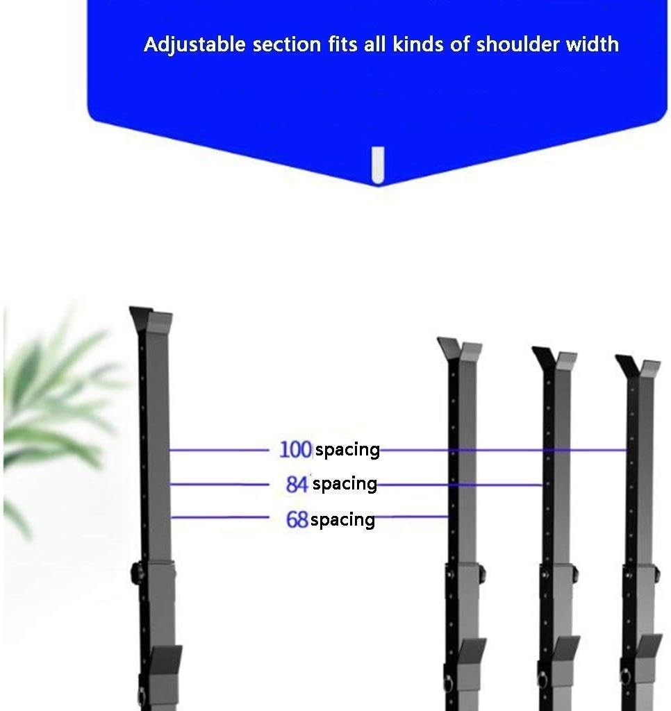 Squat Rack Dipping Station Barbell Rack Dip Stand Fitness Bench Press Free-Weight Racks Squat Rack Stand - Adjustable Bench Press Rack, Portable Barbell Rack, 3