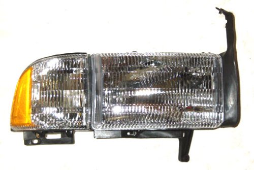 Sherman Replacement Part Compatible with Dodge Pickup Passenger Side Headlight Assembly Composite (Partslink Number CH2503101)