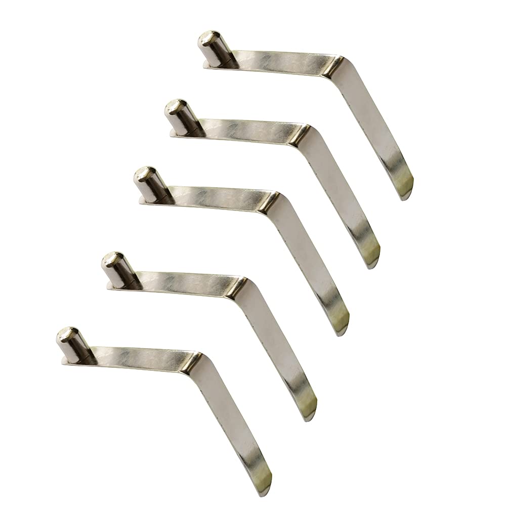 UP100 50 Pieces 4-9mm Stainless Steel Solid Button Clips Snap Spring for Wet Environments with Elastic Requirements Awning Camping Caravan Telescopic Tube Positioning (Silver Button Diameter 7mm)