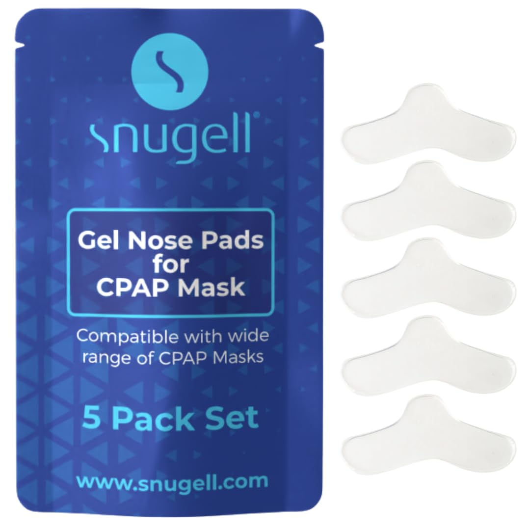 Snugell CPAP Nose Pads (5-Pack) –Universal Fit for Most CPAP Masks –Provides Enhanced Comfort During Sleep Therapy –Reusable Up to 15 Times- Ideal for Reducing Pressure and Preventing Skin Irritation