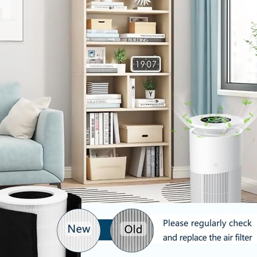 Image of H13 Replacement Filter Compatible with Dhyala KJ02 Air Purifier | High-Efficiency Activated Carbon Filter, Size: 8.7 inchL x 8.7 inchW x 10.7 inchH, Removes Pollen, Dust, Smoke,1 Pack