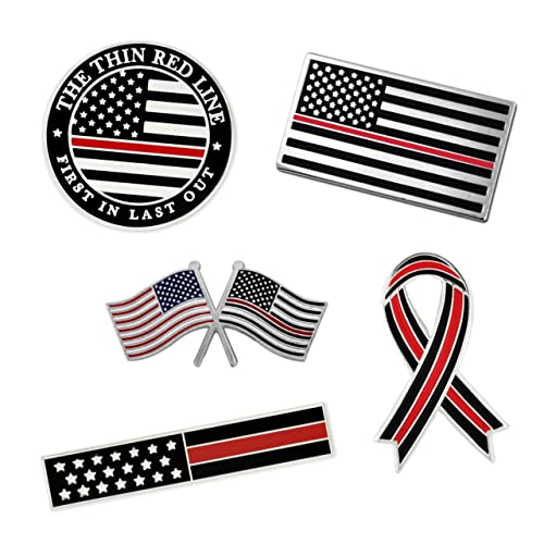 Image of PinMart's Thin Red Lapel Pin