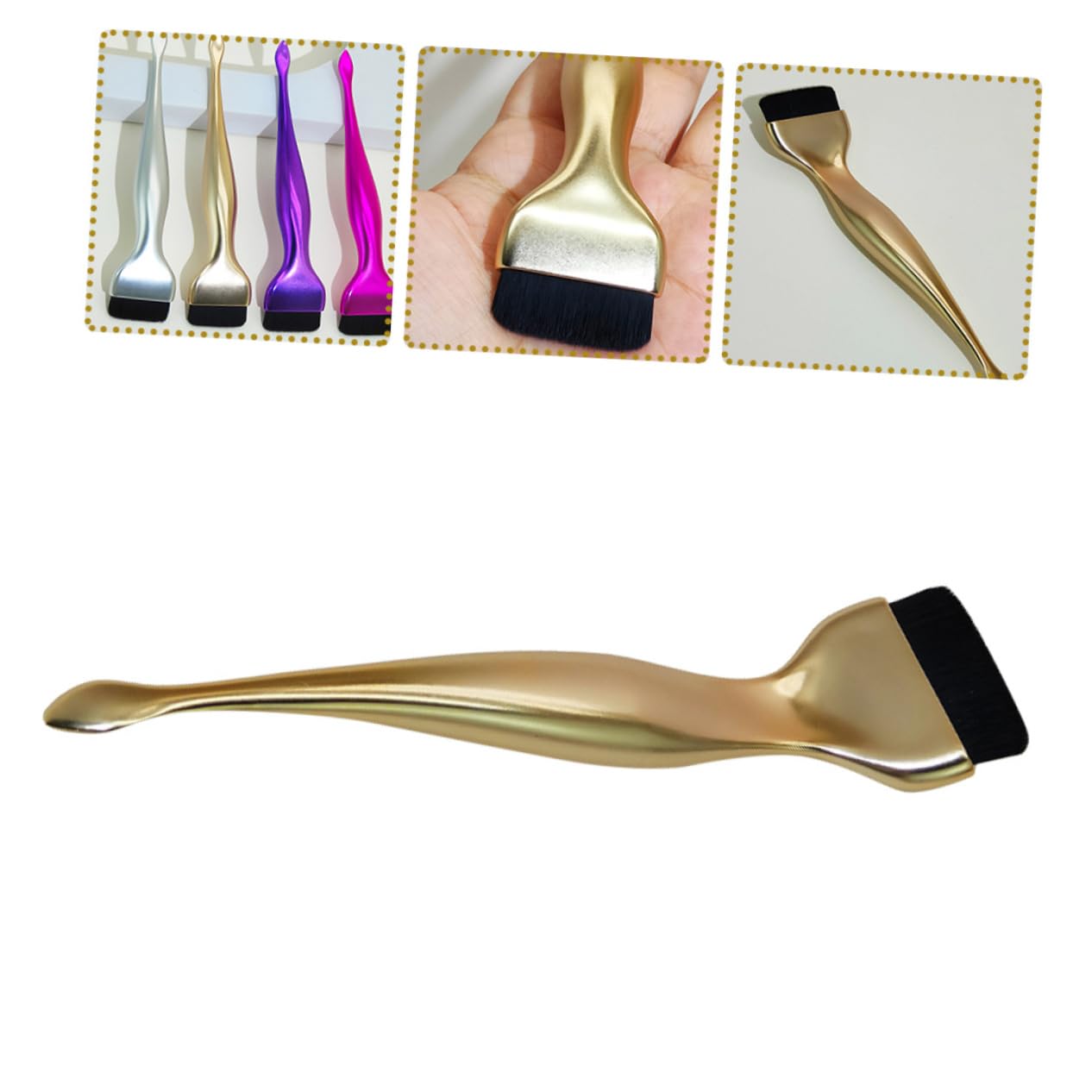 FOMIYES Flat Head Makeup Brush Reusable Liquid Foundation Brush Natural Finish Powder Brush for Women