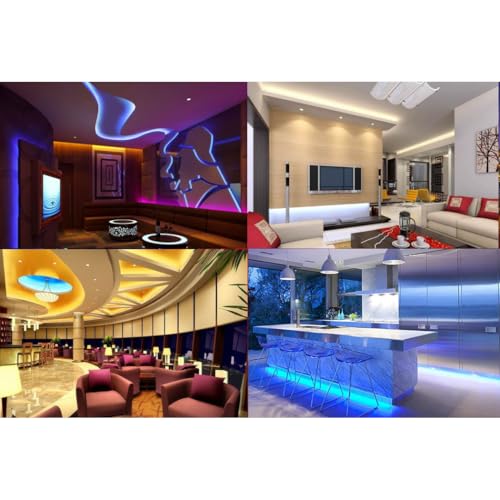 TrAdE Shop Traesio - Strip Striscia LED 5M 3528 5050 5630 300 LED Impermeabile Fredda Calda RGB - 1575 - Bianco Caldo, SMD 5050, 1 Ampere