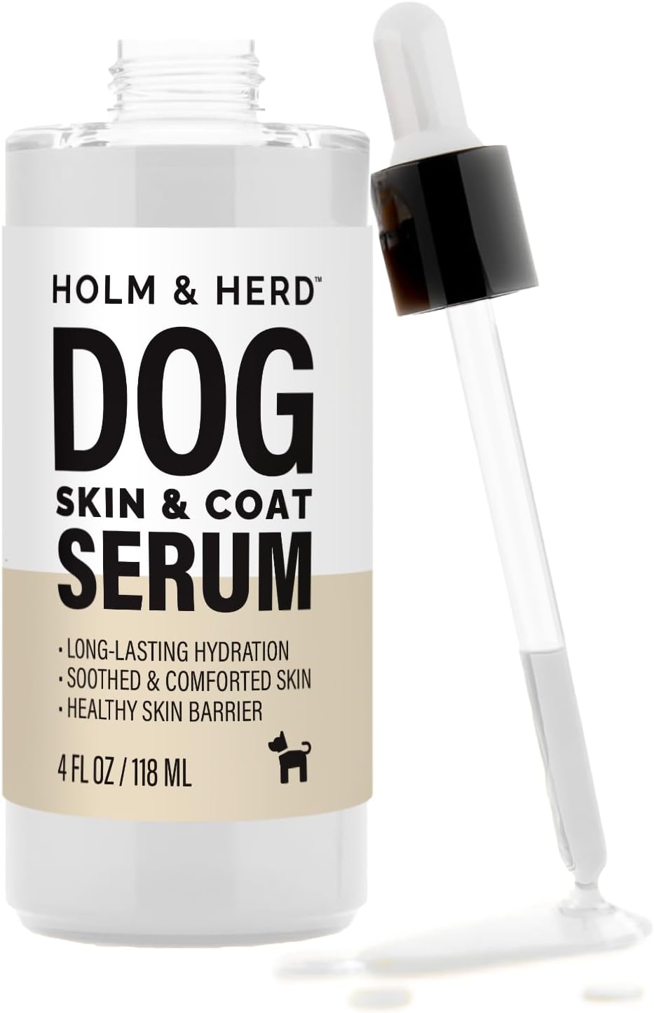 Holm & Herd Oatmeal Honey Dog Care Gift Bundle – 3 Piece Grooming Set with Bubble Bath Shampoo, Deodorizing Spray & Serum – Soothing Dog Gift for Sensitive Skin (Oatmeal Honey)