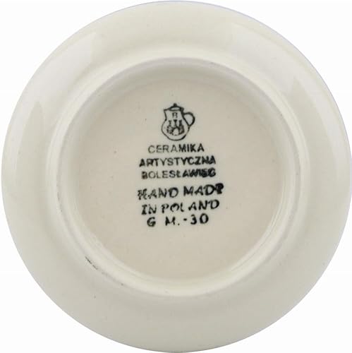 Miniatura 4 de Auténtico mini plato de cerámica polaca, plato de posavasos con diseño de enrejado aster, hecho a mano en Bolesawiec Polonia por Ceramika