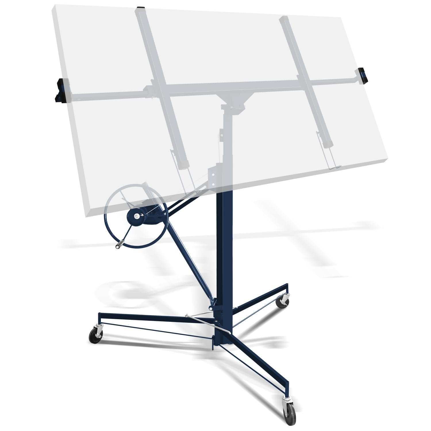 Plattenheber für Trockenbau, Gipskarton, 68 kg, 132–325 cm, Schwarz