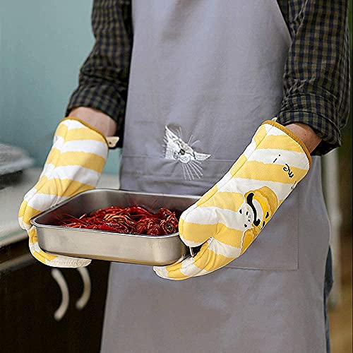 Gants de four micro-ondes coton épais résistants chaleur lavables - 6