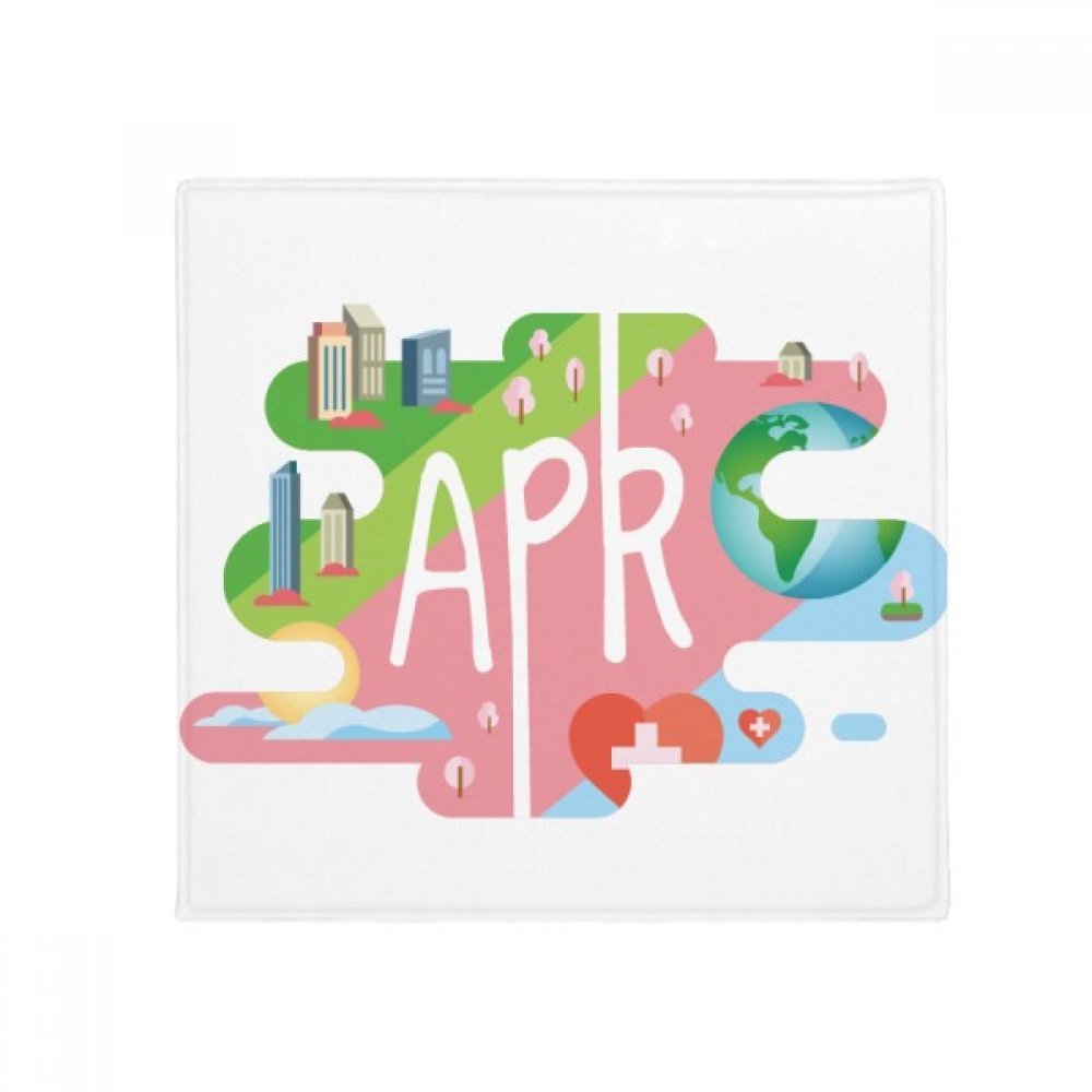 Tapis de sol illustration saison cadeau original maison porte 80cm