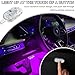 PLALEI 4PCS Wireless LED Lights for Car, 7 Colors Magnetic Auto Interior Light with Bright LED Lamp Beads, Portable Touch & USB Rechargeable Interior Lights, Easy Install for Car Decor (4PCS)