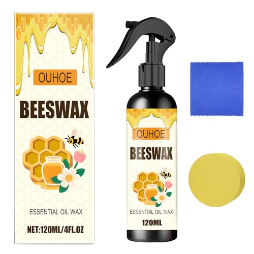 OUHOE Beeswax Spray, Natural Beeswax Spray Furniture Polish, The Original Micro Molecularized Beewax Care Restorer for Living Rooms,Kitchens,Wood Furniture Floors (1)