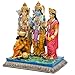 alikiki Hindu God Sita Family Statue - 6.8”H Indian Idol Sita Rama Laksman Hanuman Figure Murti Item Home Office Temple Mandir Shrine Altar Pooja Decor India Diwali Puja Gifts for Friends