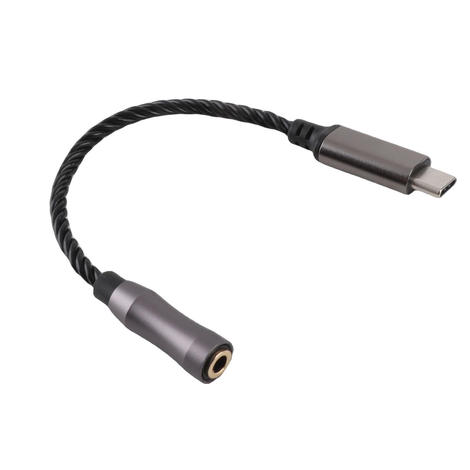 Adattatore USB C a 3.5mm Femmina con Amplificatore Integrato 120dB, Cavo Tipo C a Jack per Cuffie, Dongle da a 3.5mm , per PC, Smartphone, Tablet