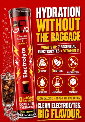 Image of MEGA VALUE COMBO of 5 | DIET GEAR 0 Sugar, 0 Caffeine Instant 7 Electrolyte Drink Mix | 25L /100 Glasses of CLEAN Electrolytes | Instant Daily Hydration for Gym, Heat & Hustle | No BS: No Maltodextrin, No Sucralose, No Artificial Sweeteners