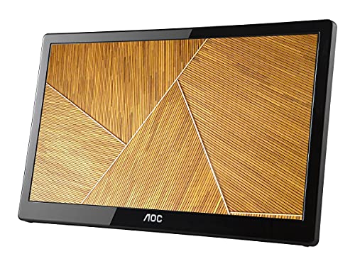 Image of AOC e1659Fwu 16-Inch Ultra Slim 1366x768 Res 200 cd /m2 Brightness USB 3.0-Powered Portable LED Backlit Computer Monitor w / Case
