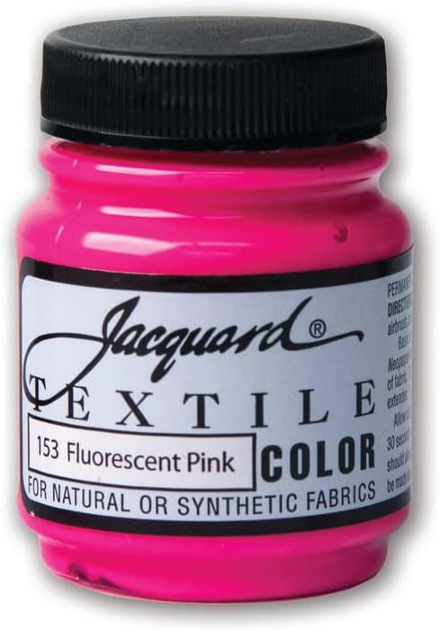 Jacquard Products Fluor Pink-Textile Color Paint, Acrylic, Multicolour