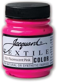 Jacquard Products Fluor Pink-Textile Color Paint, Acrylic, Multicolour