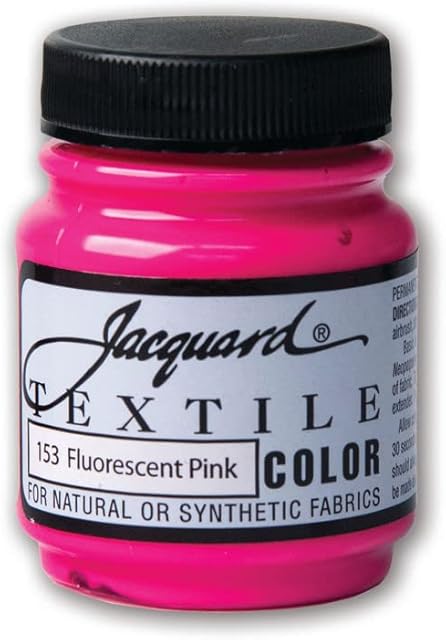Jacquard Products Fluor Pink-Textile Color Paint, Acrylic, Multicolour