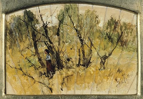 Pintura vintage Bosque Fattori elimina la monotonía de tu oficina con este lienzo 60x90