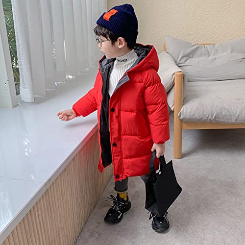 Toddler Baby Girls Winter Hooded Puffer Jacket Zip Up Warm Plush Coats Kids LightWeight Cotton Padded Down Outerwear4