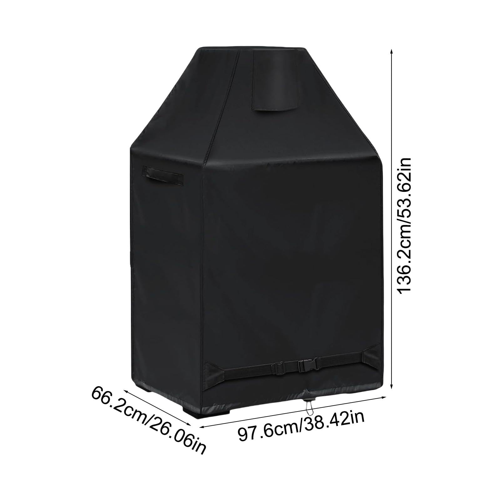 Copertura per braciere da esterno - Copertura per caminetto da esterno, Copertura impermeabile per braciere | Copertura verticale per caminetto a legna da patio, protezione resistente, 91,4 x 66 cm.