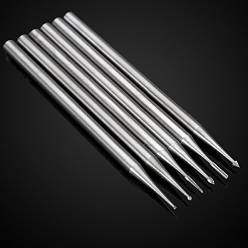 EsportsMJJ 6Pcs 2.35Mm Engraving Bit Burin Graver Pit Olive Ivory Carving Tool