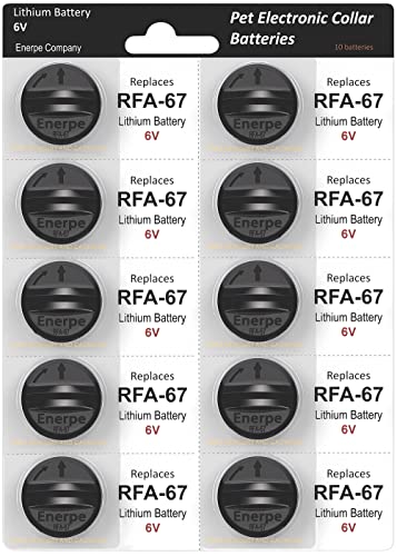 Batería de reemplazo RFA-67 6V para collares electrónicos 10 unidades