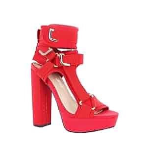 Amazon.com | PAZZLE KEANDRA-07B Women's Chunky Platform