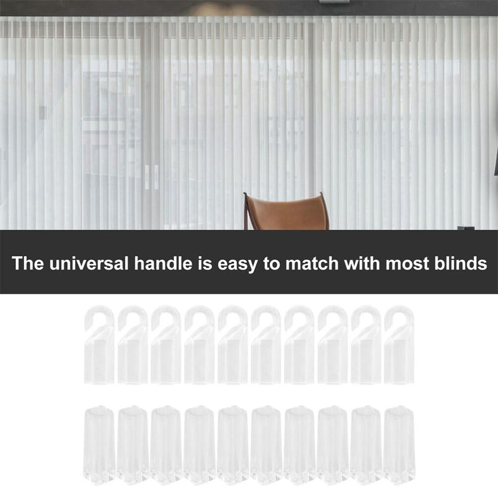 Angoily Blind Wand Replacement Hook Tip Plastic Blind Tilt Hook Replacement 20pcs Curtain Accessories