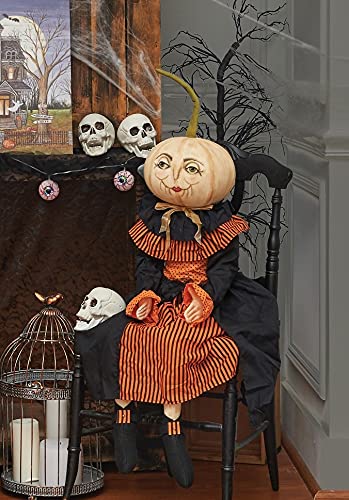 Amazon.com: C&F Home Halloween Amala Pumpkin Harvest Large Folk
