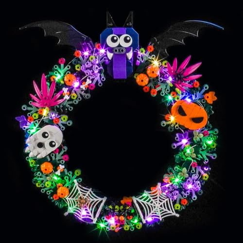 Led Licht Set Kompatibel mit Lego 40825 Halloween Wreath (Kein Modell) Dekorationsbeleuchtungsset Compatible with Lego Halloween Wreath Kreative Spielzeug
