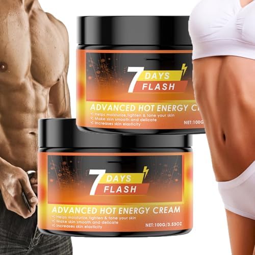Anshka 7 Days Flash Cream - Advanced Hot Sweat Cream Sweat Enhancer Cream 7 Day Flash Cream Hot Sweat Cream Moisturize Tighten & Mone Your Skin Make Skin Smooth and Delicate (2)