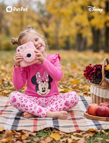 Image of Disney Girls Outfits Long Sleeve Lightweight Shirt +Leggings Clothing Sets | Officially Licensed丨Toddler Girl Fall Clothes丨Cute Character Print丨Soft Stretch Fabric丨Ruffle Detail丨Lightweight Wear