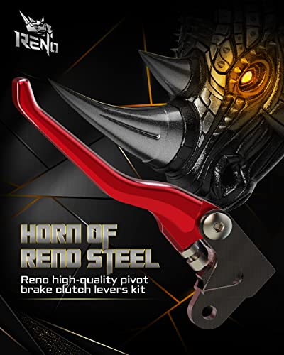 Reno Pivot Clutch Brake Levers Dirt Bike Adjustable Handle Compatible With Cr80R Cr85R 1998-2007 | Cr125R Cr250R 1992-2003 | Crf150R 2007-2022 | Crf450R 2002-2003 Red #TOP1