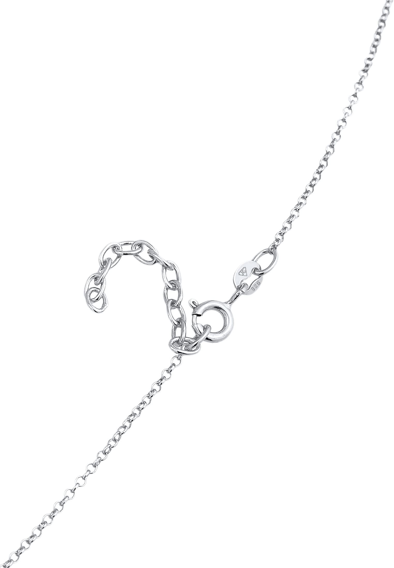 Elli Collana Girocollo da donna Cerchio Minimal Basic Trend in argento 925