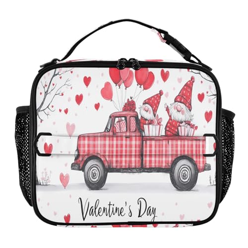GuoChe Lonchera aislada para niños, lonchera impermeable para mujeres, mantiene la comida caliente, bolsa aislada para playa, viajes, día de San Valentín