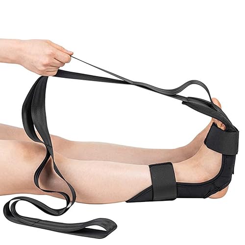 Lxnderment Espolones de talón y pantorrilla para fascitis plantar, espolones de talón, pie caído, correa de estiramiento para tendinitis de Aquiles,