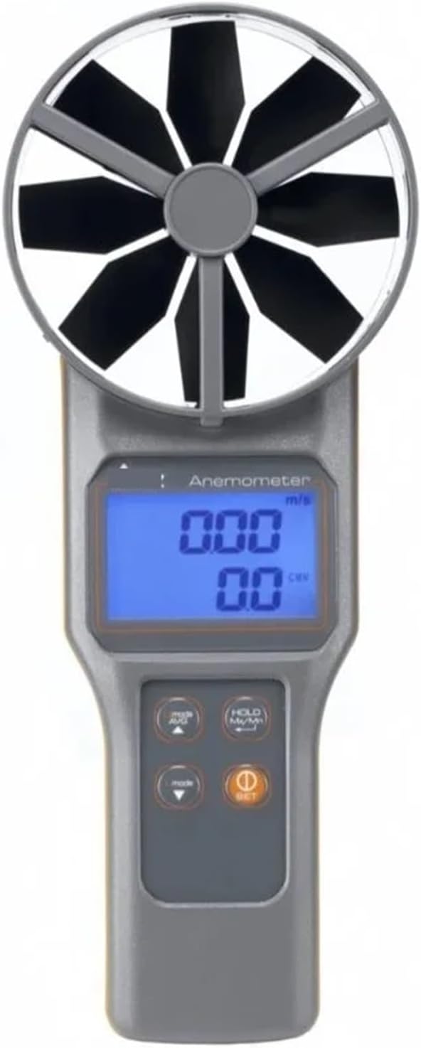 AZ8919 Temperature and Humidity Anemometer, Wind Speed Meter, Air Flow Meter Dew Point Wet Bulb