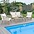 VINGLI 4 Pieces Outdoor Patio Furniture Set with Acacia Wood Table, Wicker Conversation Sofa Sets for Balcony, Porch or Backyard