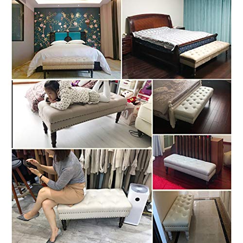 Banco de zapatos para entrada con taburete de sofá y asiento de cama 5