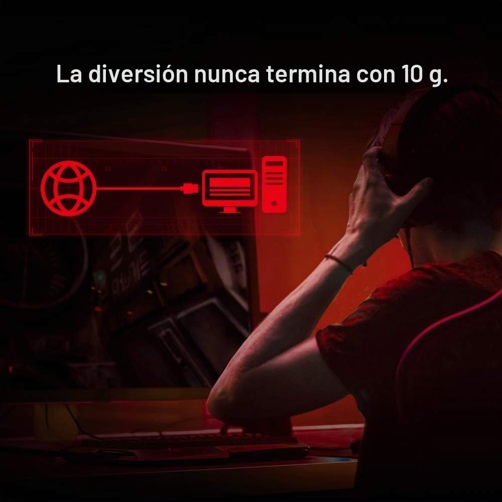 [Nuevo] TP-Link TX401 – Tarjeta de Red PCIe 10 GB/s, Adaptador 10GBase-T con disipación Avanzada, Compatible 5G/2.5G/1G, Incluye Cable Cat6A, Baja latencia, Ideal para Gaming y NAS, Windows & Linux