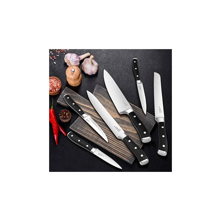 Kitchen-Knife-Sets-with-Block-E-far-16-Piece-High-Carbon-Stainless-Steel-Knife-Set-Includes-Chef-Utility-Paring-Steak-Serrated-Bread-Knife-Sharpener-Kitchen-Shears-Full-Tang-Forged-Blades Kitchen Knife Sets with Block, E-far 16-Piece High Carbon Stainless Steel Knife Set Includes Chef Utility Paring Steak Serrated Bread Knife & Sharpener Kitchen Shears, Full Tang & Forged Blades